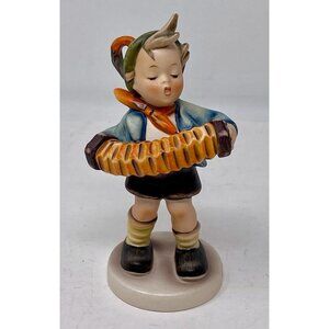 Vintage Goebel Hummel Figurine Standing Accordion Boy # 185 Germany TMK 4
